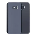 Back Cover Glass With Camera Lens For Samsung Galaxy S7 (No Logo) (Aftermarket Plus) (Black Onyx)