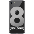 Back Cover Glass With Back Camera Lens For iPhone 8 (No Logo) (Space Gray)