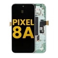 OLED Assembly With Frame (With Fingerprint Sensor ) For Google Pixel 8A (Refurbished) (Aloe)