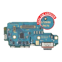 Charging Port Board With Sim Card Reader For Samsung Galaxy S22 Ultra 5G (S9080) (Dual Sim Version) (Premium)