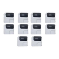 Flash Light / Power Flex Bracket With Microphone Mesh For iPhone 12 Mini (White) (10 Pack)