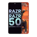 Main OLED Assembly For Motorola Razr / Razr 50 (XT2453 / 2024) (Genuine OEM) (Spritz Orange)