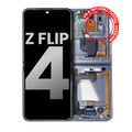Inner OLED Assembly With Frame For Samsung Galaxy Z Flip 4 5G (US & International) (Used OEM Pull: Grade B/C) (Blue)