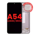 OLED Assembly With Frame For Samsung Galaxy A54 5G (A546 / 2023) (US & International Version) (Aftermarket Plus) (White)