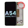 OLED Assembly With Frame For Samsung Galaxy A54 5G (A546 / 2023) (US & International Version) (Service Pack) (Lime)