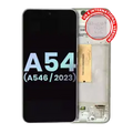 OLED Assembly With Frame For Samsung Galaxy A54 5G (A546 / 2023) (US & International Version) (Service Pack) (White)