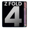 Inner OLED Assembly With Frame For Samsung Galaxy Z Fold 4 5G (US & International) (Used OEM Pull: Grade A) (Burgundy)