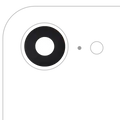 Back Camera Lens (Glass Only) With Adhesive For iPhone 16e / 17e (Premium) (Real Sapphire)