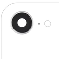 Back Camera Lens With Bracket & Bezel For iPhone 16e / 17e (Premium) (White)
