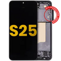 OLED Assembly With Frame For Samsung Galaxy S25 5G (US & International) (Refurbished) (Blue Black)