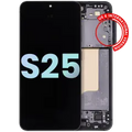 OLED Assembly With Frame For Samsung Galaxy S25 5G (US & International) (Service Pack) (Blue Black)