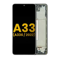 LCD Assembly With Frame For Samsung Galaxy A33 5G (A336 / 2022) (Refurbished) (Black)