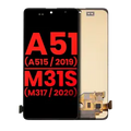 OLED Assembly Without Frame For Samsung Galaxy A51 4G (A515 / 2019) / M31S (M317 / 2020) (Aftermarket Plus) (All Colors)