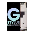 OLED Assembly With Frame For Motorola Moto G Stylus 5G (XT2419 / 2024) (Genuine OEM) (Scarlet Wave)