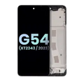 LCD Assembly With Frame For Moto G54 (XT2343 / 2023) (Genuine OEM) (Black)