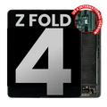 Inner OLED Assembly With Frame For Samsung Galaxy Z Fold 4 5G (US & International) (Used OEM Pull: Grade B/C) (Gray Green)
