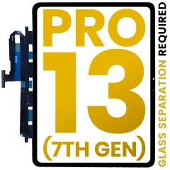 Digitizer For For iPad Pro 13" 7th Gen (2024) (OCA Pre-Installed & Glass Separation Required) (Premium) (Black)
