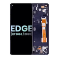 OLED Assembly With Frame For Motorola Edge 5G (XT2063 / 2020) (Genuine OEM) (Midnight Magenta)