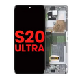OLED Assembly With Frame For Samsung Galaxy S20 Ultra 5G (Aftermarket Plus) (Cloud White)