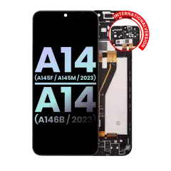 LCD Assembly With Frame For Samsung Galaxy A14 4G (A145F / A145M / 2023) (International Version) (Service Pack) (All Colors)