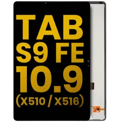 LCD Assembly Without Frame For Samsung Galaxy Tab S9 FE 10.9" (X510 / X516 / X518) (2023) (Refurbished) (Black)