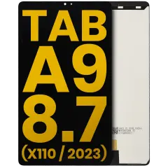 LCD Assembly Without Frame For Samsung Galaxy Tab A9 8.7" (X110) (2023) (WiFi Only) (Refurbished) (Black)