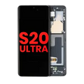 OLED Assembly With Frame For Samsung Galaxy S20 Ultra 5G (Aftermarket Plus) (Cosmic Black)
