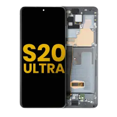OLED Assembly With Frame For Samsung Galaxy S20 Ultra 5G (Refurbished) (Cosmic Gray)