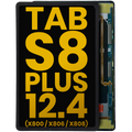 OLED Assembly Without Frame For Samsung Galaxy Tab S8 Plus 12.4" (X800 / X806 / X808) ( 2022) (Refurbished) (Black)