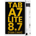 LCD Assembly With Frame For Samsung Galaxy Tab A7 Lite 8.7" (2021) (T220) (WiFi Version) (Refurbished) (White)
