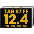 LCD Assembly Without Frame For Samsung Galaxy Tab S7 FE 12.4"(T730 / T733 / T735 / T736) (2021) (Refurbished) (Black)