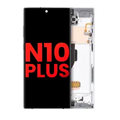OLED Assembly With Frame For Samsung Galaxy Note 10 Plus / 5G (Aftermarket Plus) (Aura White)