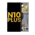 OLED Assembly With Frame For Samsung Galaxy Note 10 Plus / 5G (Refurbished) (Aura Glow / Silver)