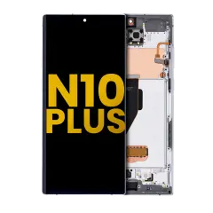 OLED Assembly With Frame For Samsung Galaxy Note 10 Plus / 5G (Refurbished) (Aura White)