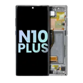 OLED Assembly With Frame For Samsung Galaxy Note 10 Plus / 5G (Service Pack) (Aura Glow / Silver)