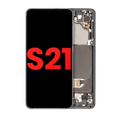 OLED Assembly With Frame For Samsung Galaxy S21 5G (Aftermarket Plus) (Phantom Gray)