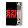 OLED Assembly With Frame For Samsung Galaxy S21 Plus 5G (Aftermarket Plus) (Phantom Silver)