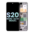 OLED Assembly With Frame For Samsung Galaxy S20 5G (Non-Verizon 5G UW Frame) (Service Pack) (Cloud White)