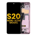 OLED Assembly With Frame For Samsung Galaxy S20 5G (Non-Verizon 5G UW Frame) (Refurbished) (Cloud Pink)