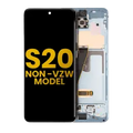 OLED Assembly With Frame For Samsung Galaxy S20 4G / 5G (Non-Verizon 5G UW Frame) (Refurbished) (Cloud Blue)