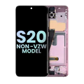 OLED Assembly With Frame For Samsung Galaxy S20 5G (Non-Verizon 5G UW Frame) (Service Pack) (Cloud Pink)