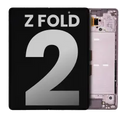 Inner OLED Assembly With Frame For Samsung Galaxy Z Fold 2 5G (Used OEM Pull: Grade B/C) (US & International) (Mystic Bronze)