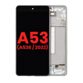 OLED Assembly With Frame For Samsung Galaxy A53 5G ( A536 / 2022) (6.36") (Aftermarket Plus) (White)