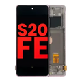 OLED Assembly With Frame For Samsung Galaxy S20 FE 4G / 5G (Aftermarket Plus) (Cloud Lavender)