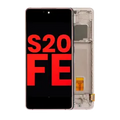 OLED Assembly With Frame For Samsung Galaxy S20 FE 4G / 5G (Aftermarket Plus) (Cloud Orange)