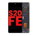 OLED Assembly With Frame For Samsung Galaxy S20 FE 4G / 5G (Aftermarket Plus) (Cloud Navy)