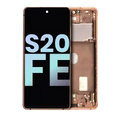 OLED Assembly With Frame For Samsung Galaxy S20 FE 4G / 5G (Service Pack) (Cloud Orange)