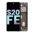 OLED Assembly With Frame For Samsung Galaxy S20 FE 4G / 5G (Service Pack) (Cloud White)