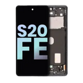 OLED Assembly With Frame For Samsung Galaxy S20 FE 4G / 5G (Service Pack) (Cloud Navy)
