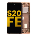 OLED Assembly With Frame For Samsung Galaxy S20 FE 4G / 5G (Refurbished) (Cloud Orange)